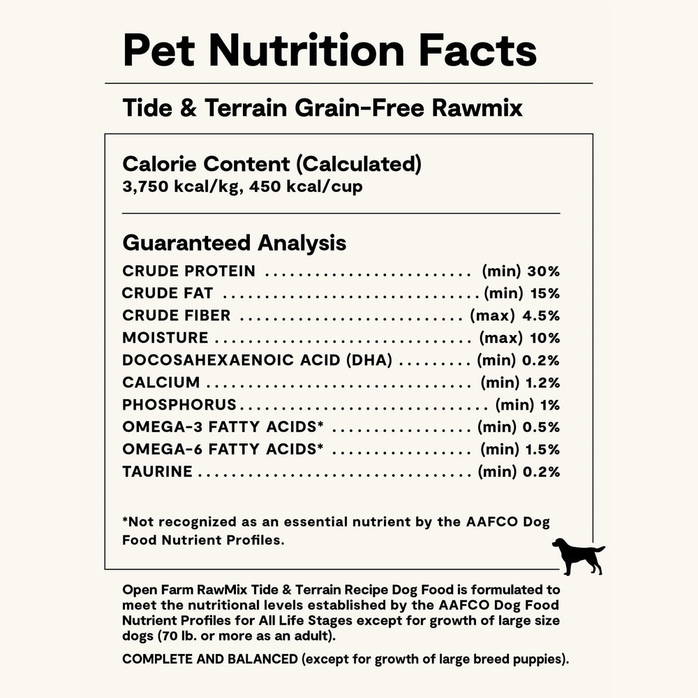 Open Farm RawMix bone broth-coated kibble emphasizes savory aroma and texture.