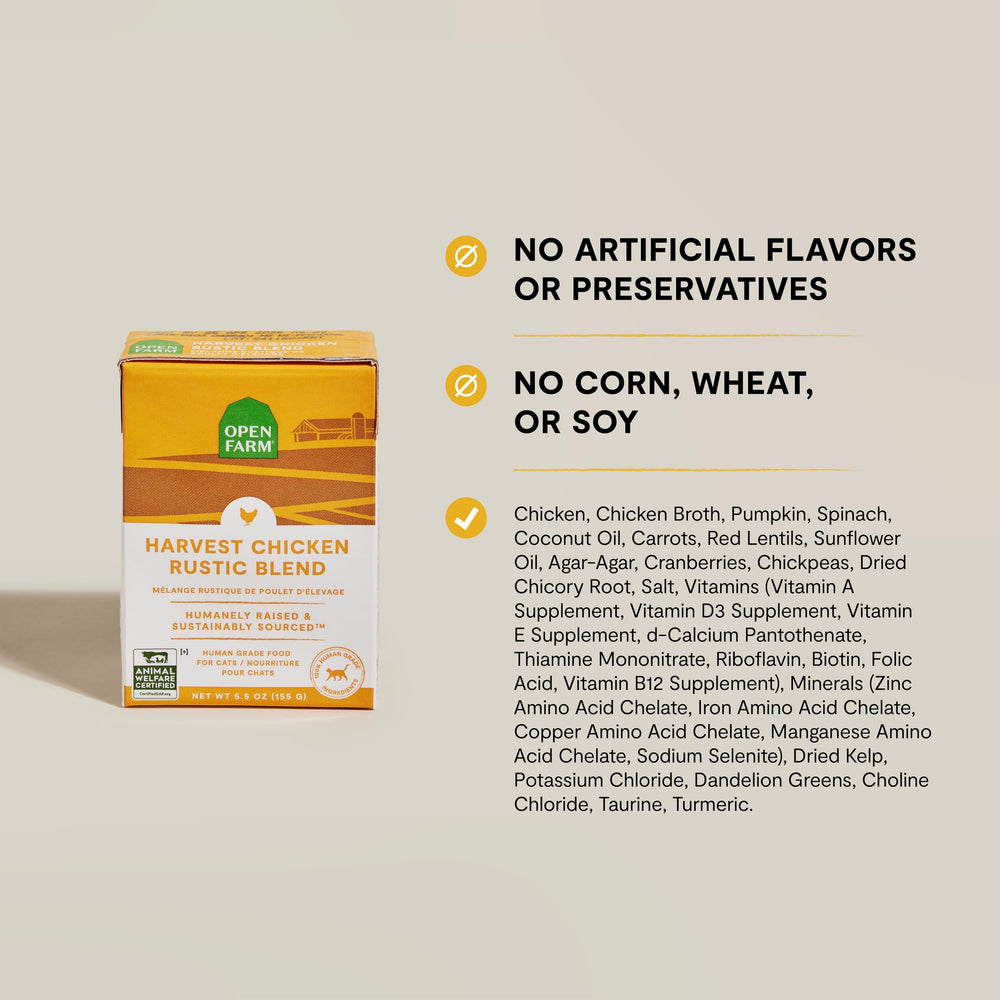 Open Farm Rustic Blend in a bowl ready to serve a flavorful experience.