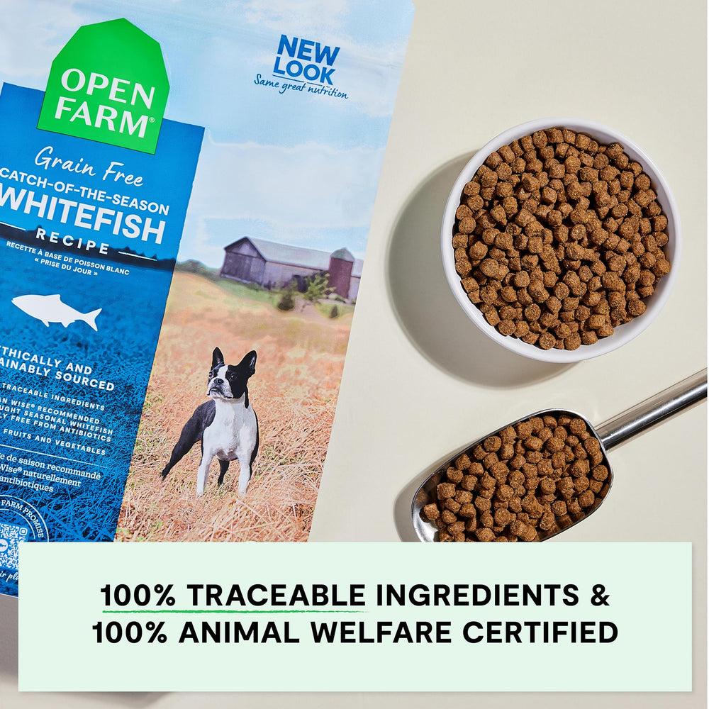 Open Farm third-party certified ingredients label emphasizes ethical sourcing