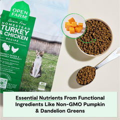 Open Farm traceable ingredients label emphasizes sourcing transparency.