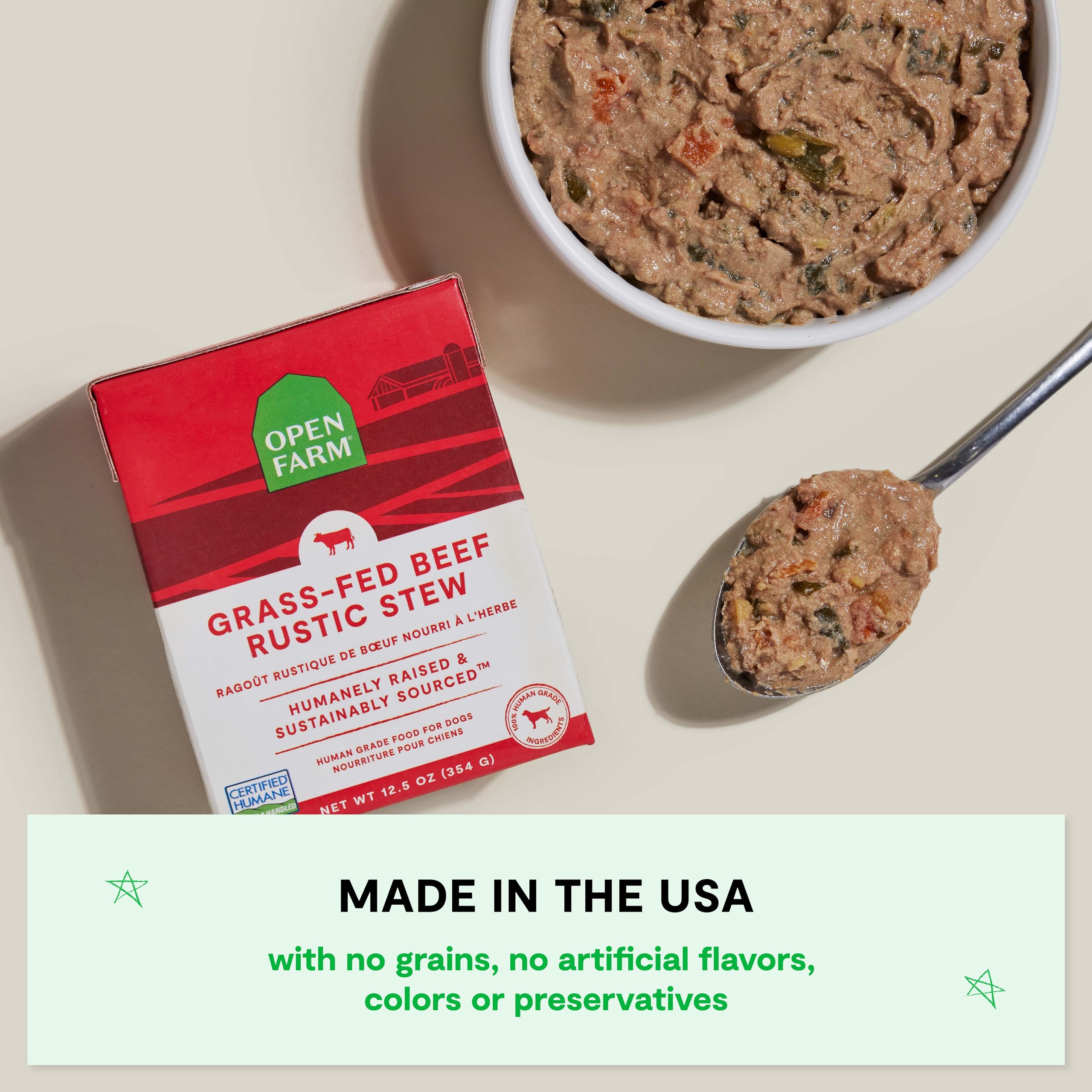 Open Farm's 100% traceable ingredients provide peace of mind and clear provenance.