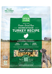 Open Farm turkey recipe morsels: high-protein bites for complete meals.