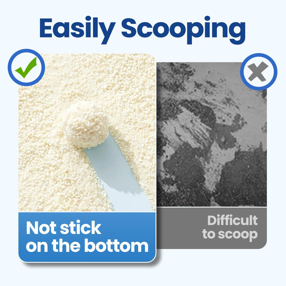 OPET Tapioca litter is dust-free for cleaner air during cleaning.