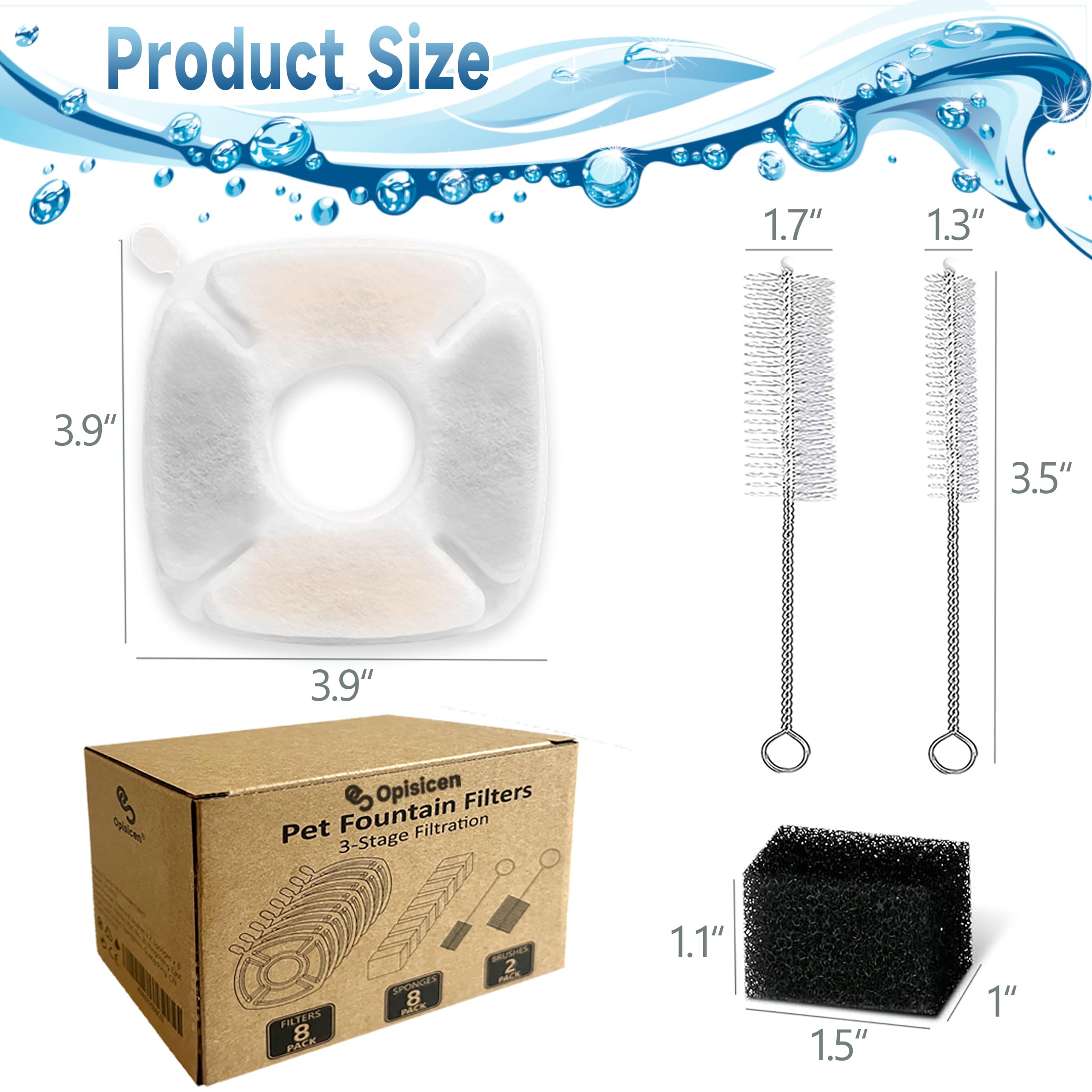 OPISICEN packaging shows authentic branding and durable packaging for easy storage.