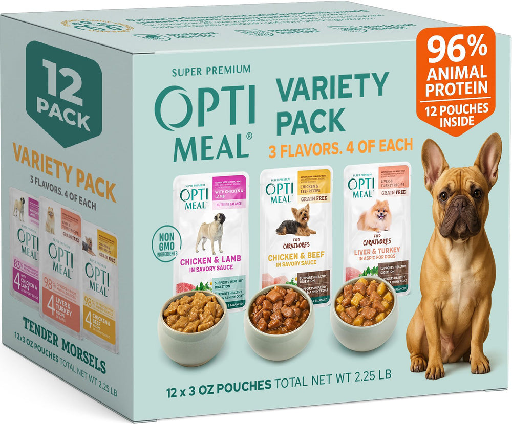 Optimeal packaging with aspic for premium small-breed nutrition