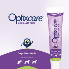 OptixCare Eye Lube Plus dropper tip aids precise, gentle application for irritated eyes.