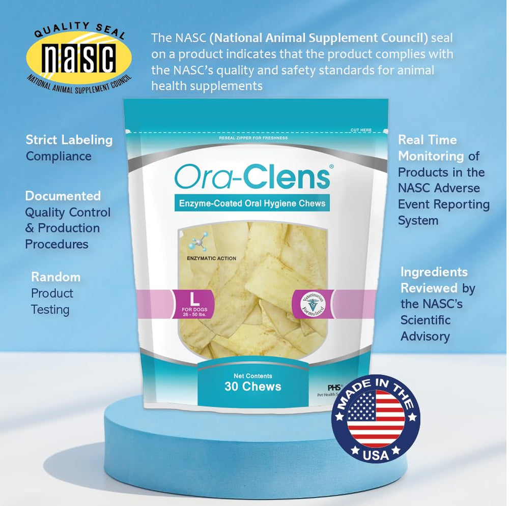Ora-Clens treat-as-dental-care habit supports daily pet care routine.