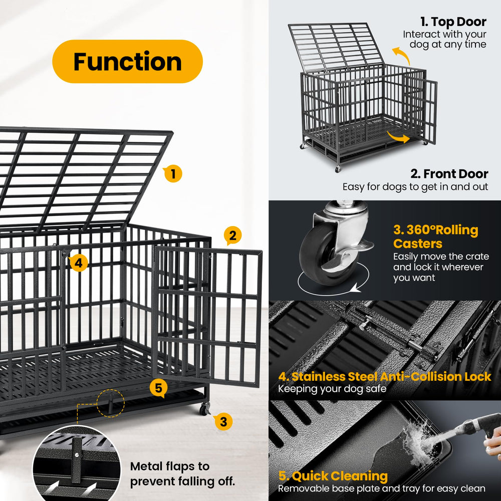 Oranland double-door with wheels for easy mobility and flexible access