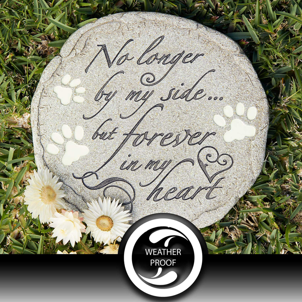 Orchid Valley paw print design grave marker for indoor or outdoor display