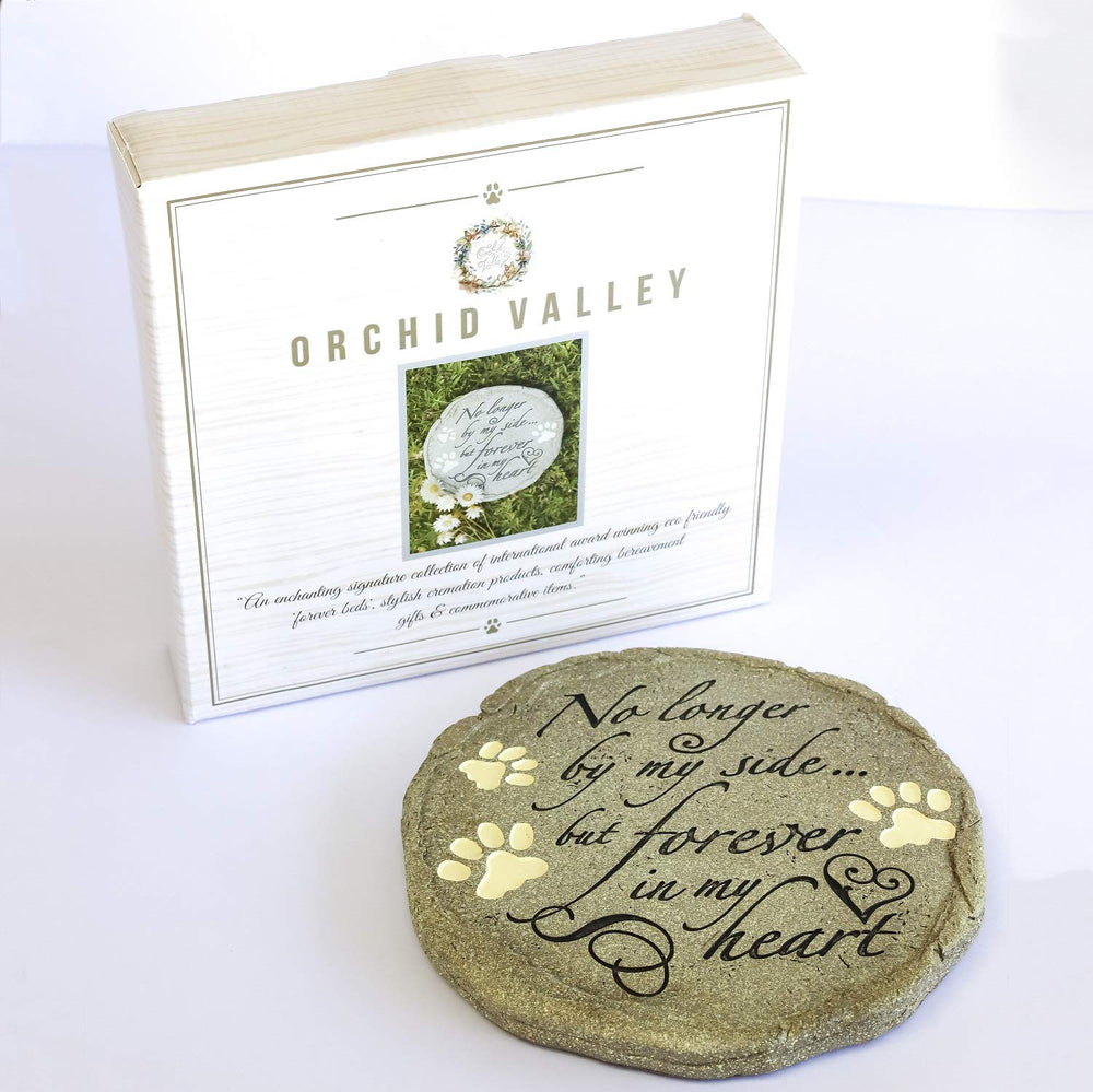 Orchid Valley sympathy gift stone, elegantly packaged for caregivers