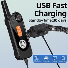 Orcleab dog collar with flashlight for nighttime visibility and safety