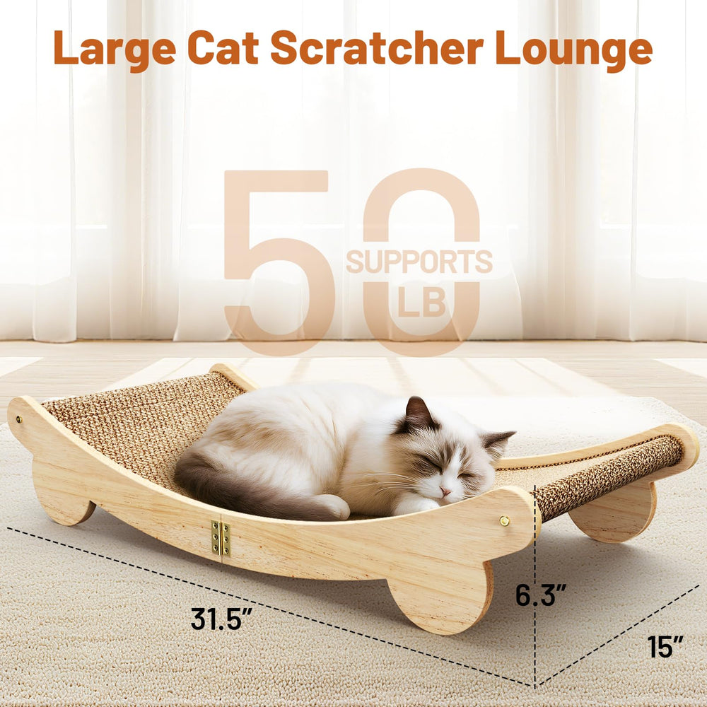 ORDORA scratcher bed perch showing soft sisal surface for paw-friendly scratching