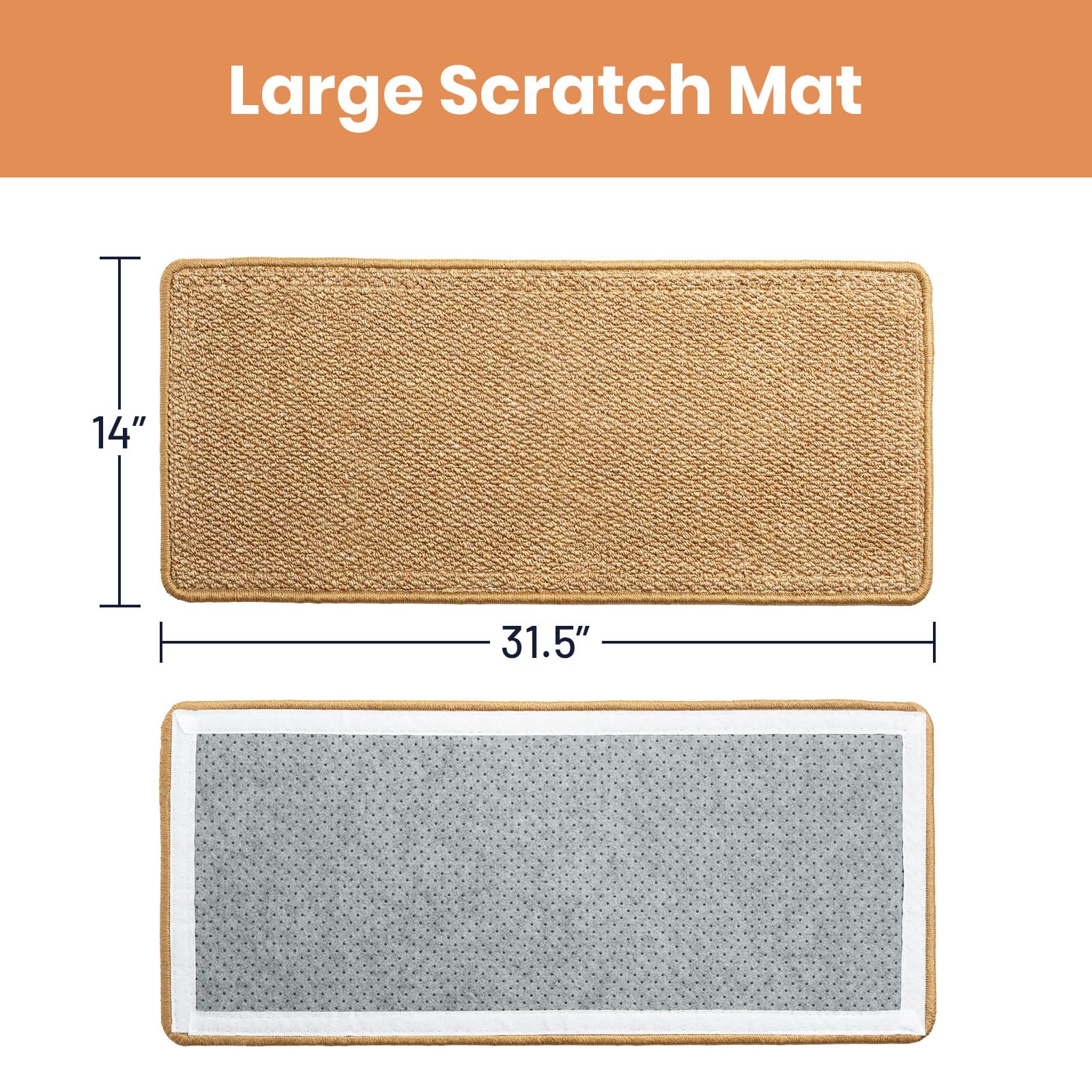 ORDORA cat scratcher mat wall mount demonstrates flexible, furniture-saving placement.
