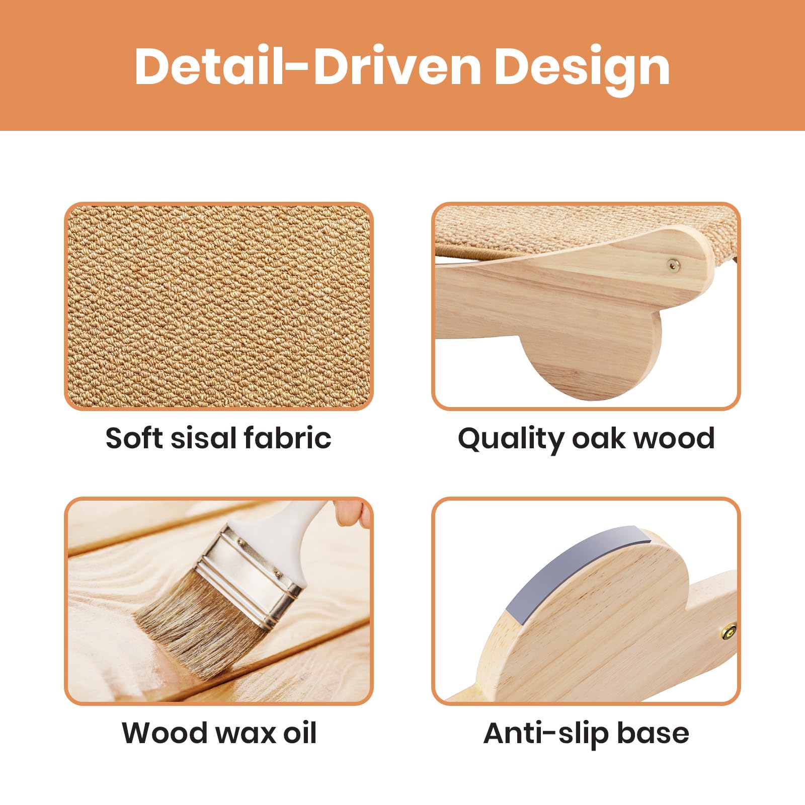ORDORA modern wood finish blends with home decor.