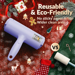 ORDORA Pet Hair Removal Tool for bedding removes fur without sticky sheets, easy on quilts.