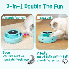 ORSDA feather attachments set for varied kitten ambush play.
