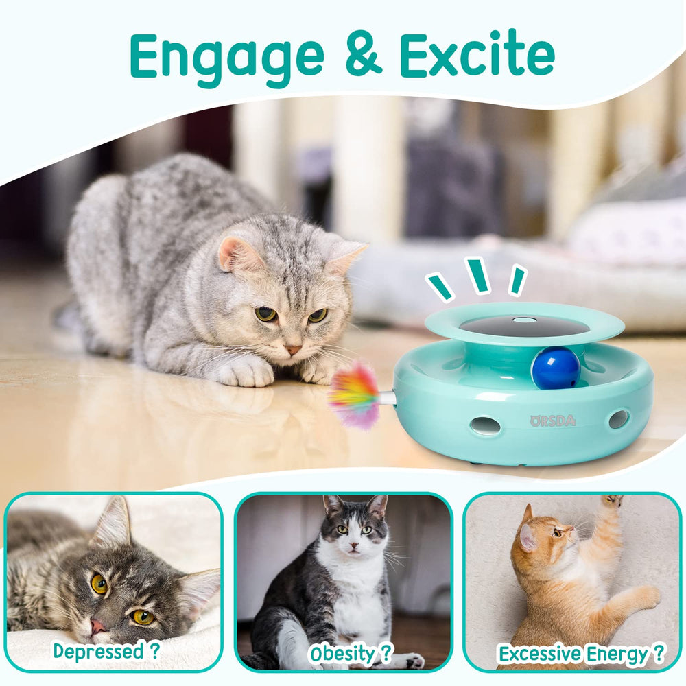 ORSDA low-noise operation keeps cats calm during playtime.