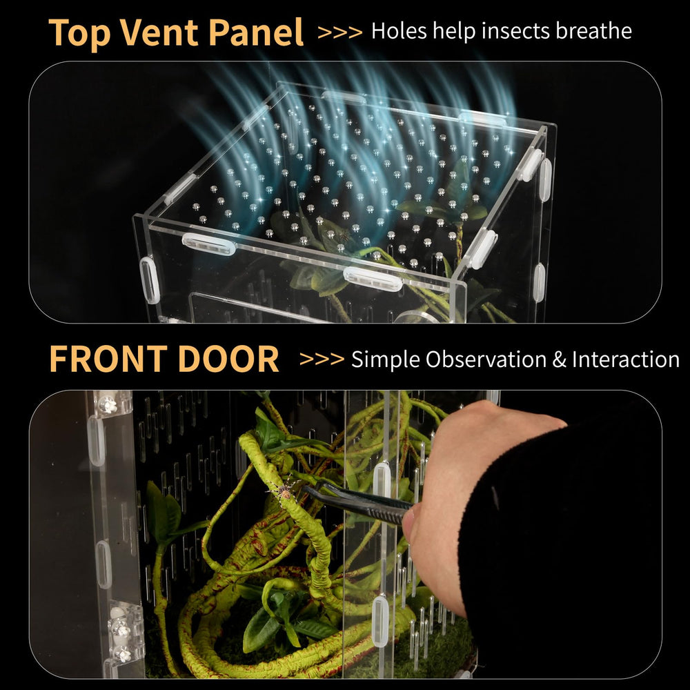 Orekemo scratch-resistant acrylic walls stay clear for long-term viewing.