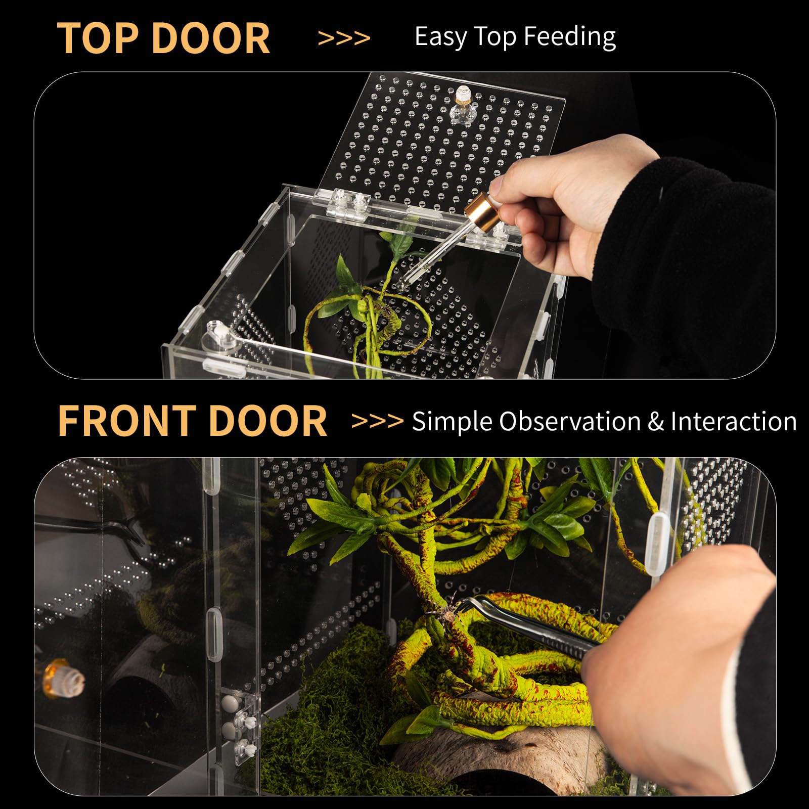 Orekemo twist-lock door ensuring pet security