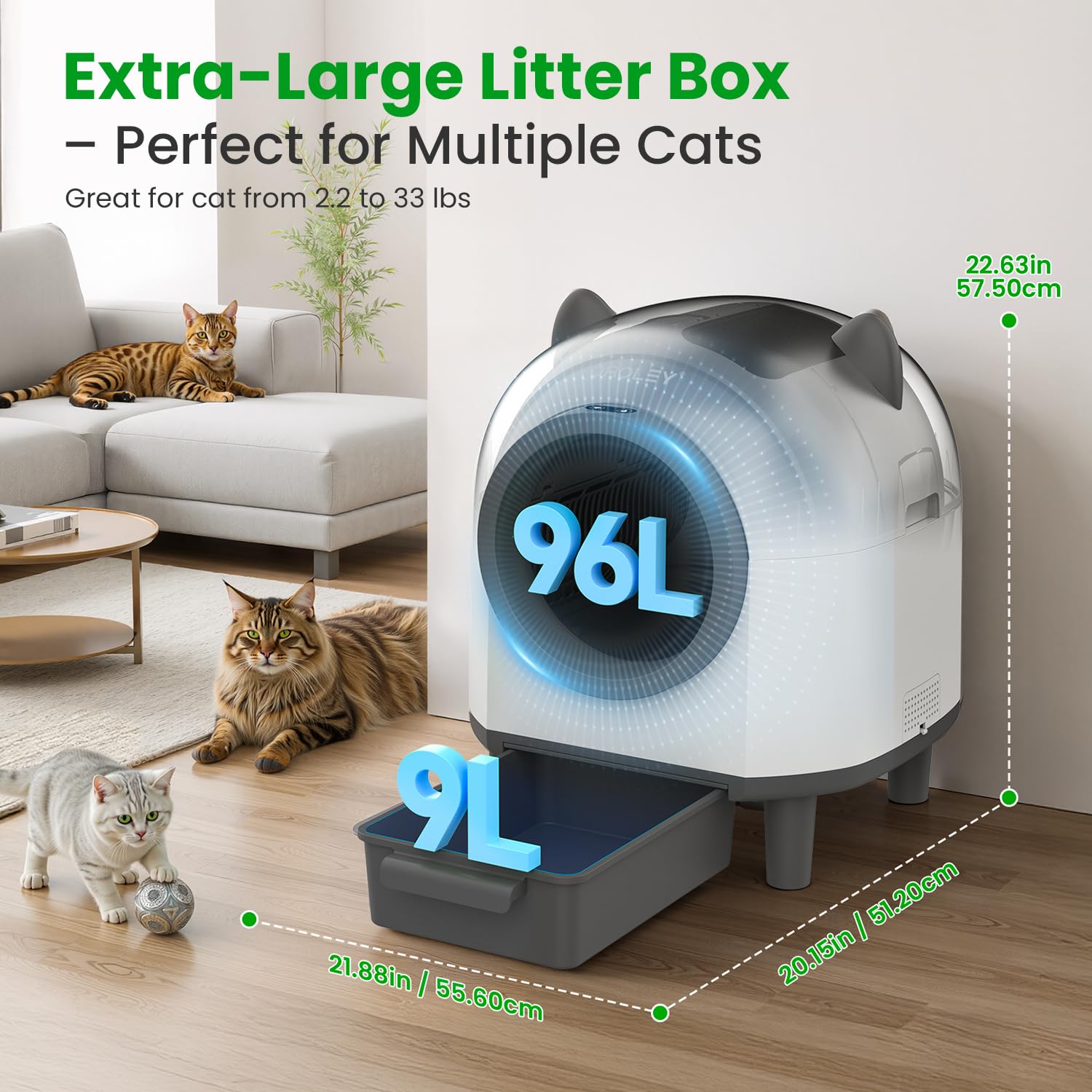 ORELEY triple-layer odor defense keeps your space fresh