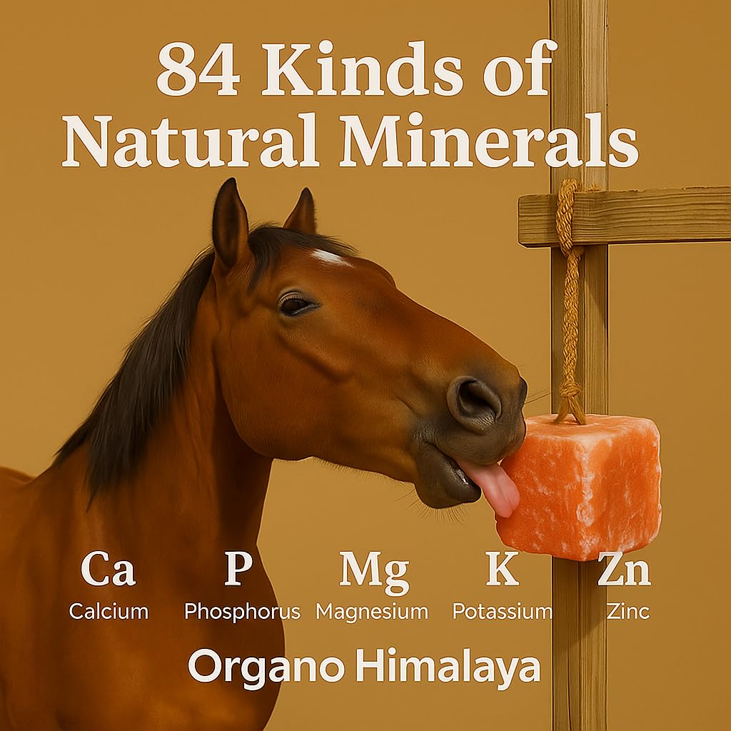 Organo Himalaya mineral blocks delight goats and livestock as a tasty treat.
