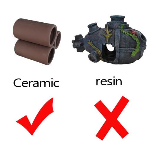OrgMemory ceramic shelter breathable ornament supports mineral-rich surfaces for a healthier tank.