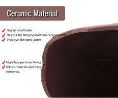 OrgMemory breathable ceramic shelter supports mineral-rich substrate and bacteria habitats.