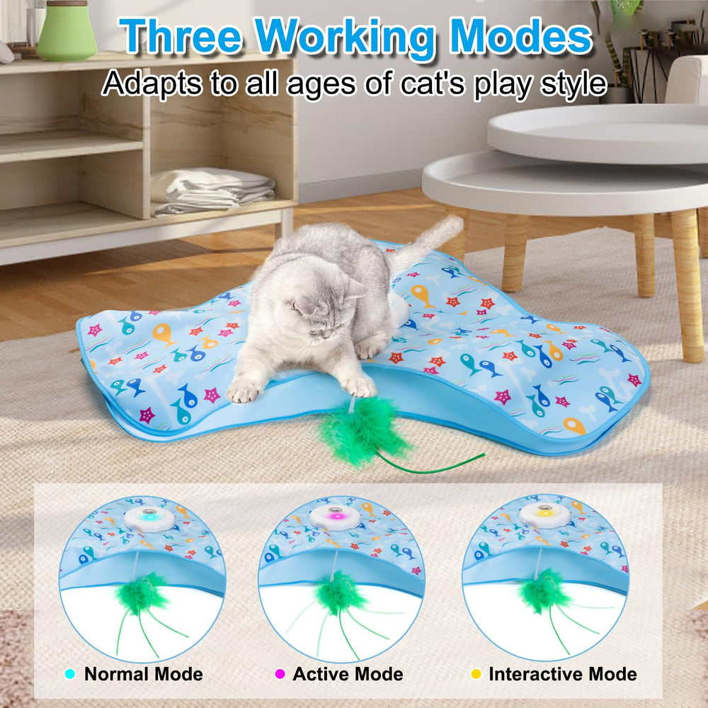 ORHOMELIFE feather toy silent mode enables quiet apartment play