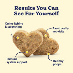Origin Labs Belly Buddies packaging for dog treats promotes immune balance