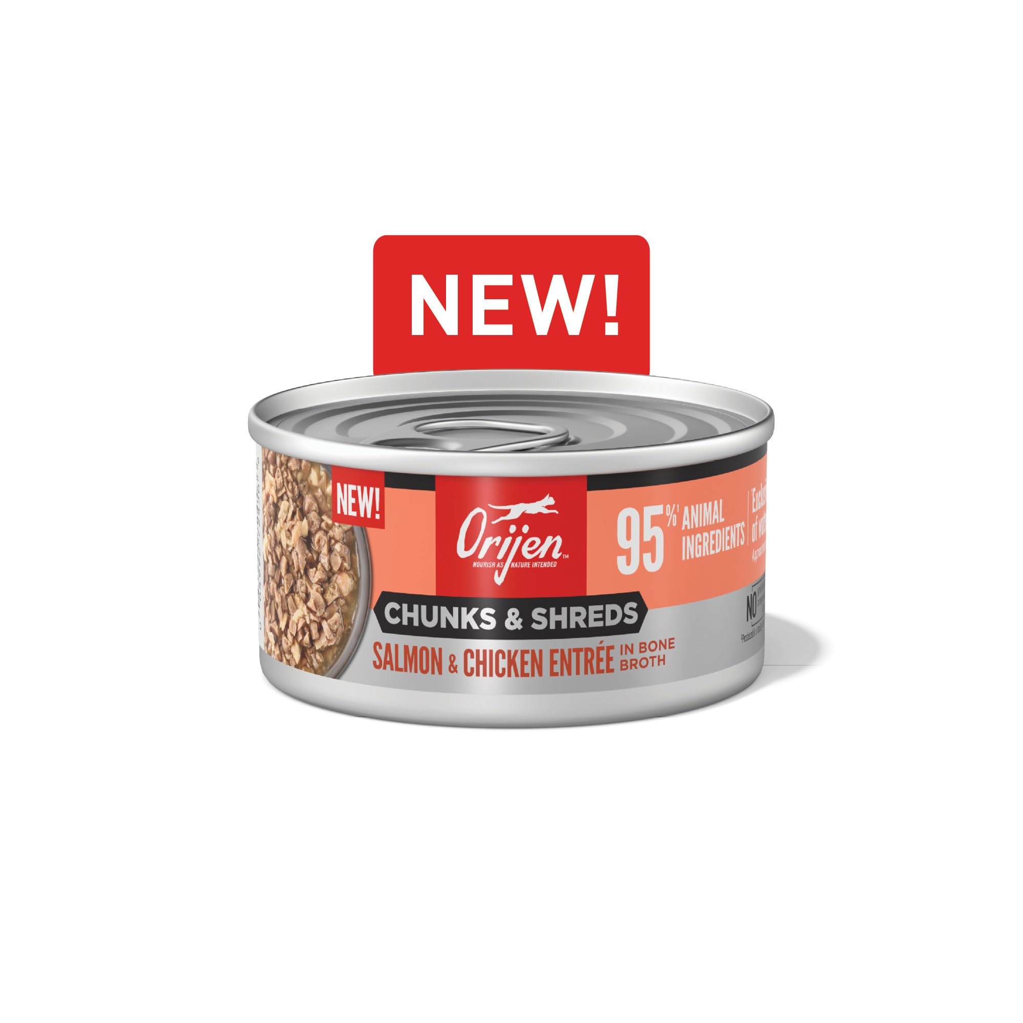 Shelf-ready 12-pack of ORIJEN cans for easy stocking