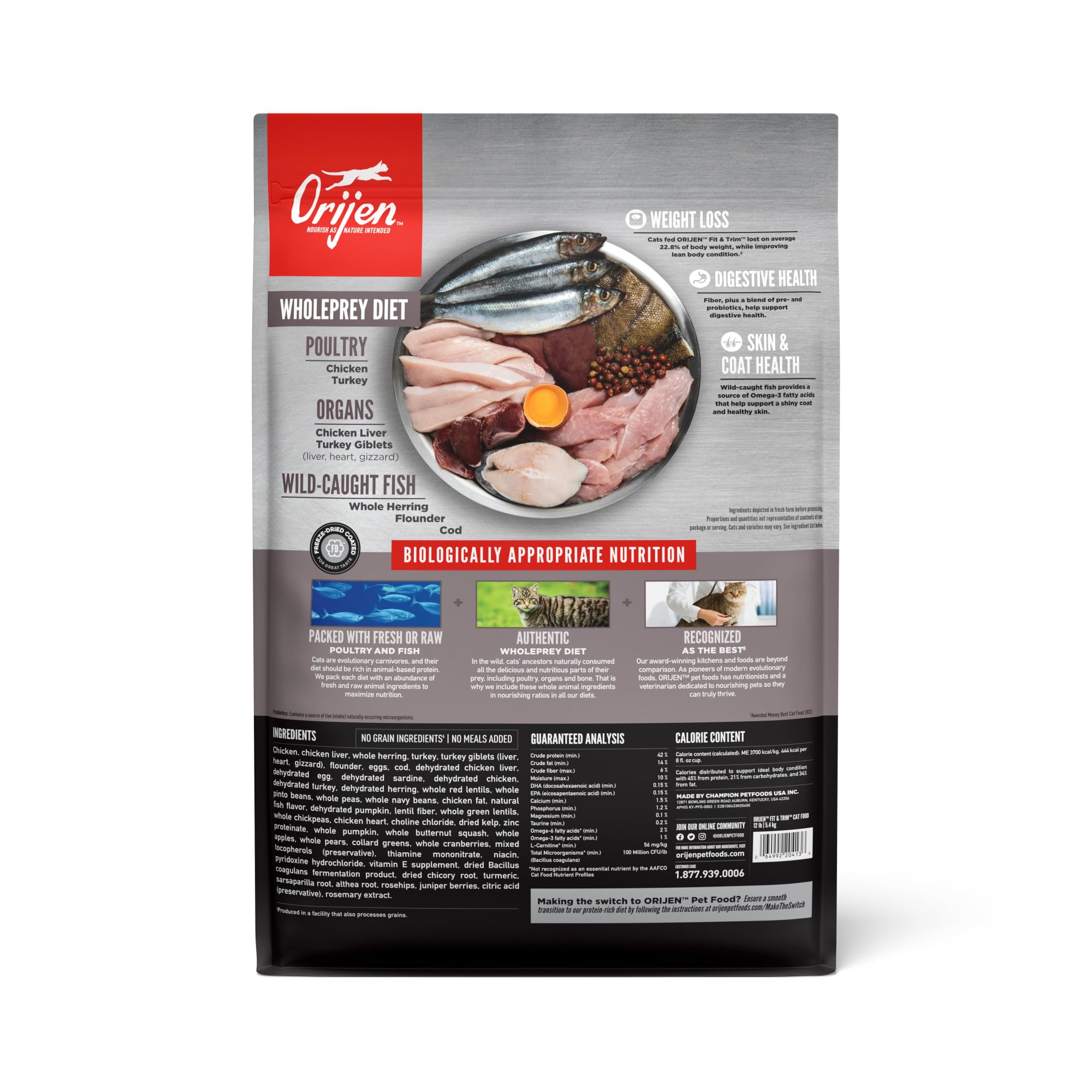 First five ingredients include chicken and turkey for strong protein