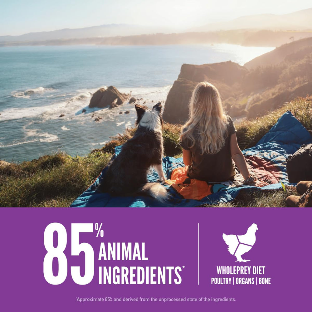 ORIJEN Freeze-dried coating adds flavor to kibble for canine palates