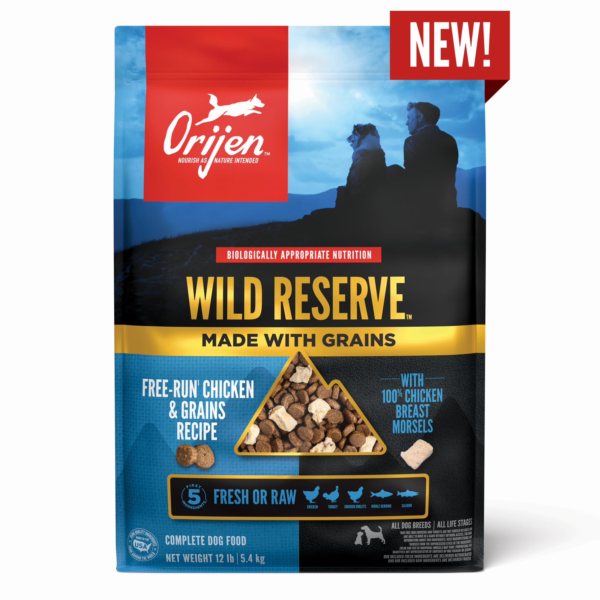 ORIJEN Fresh and freeze-dried inclusions help preserve flavor and nutrition.