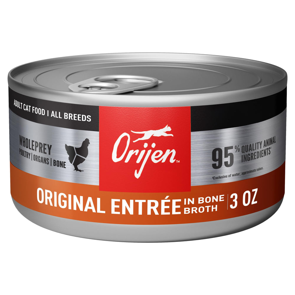 ORIJEN Original Entree pate closeup reveals smooth texture and palatability