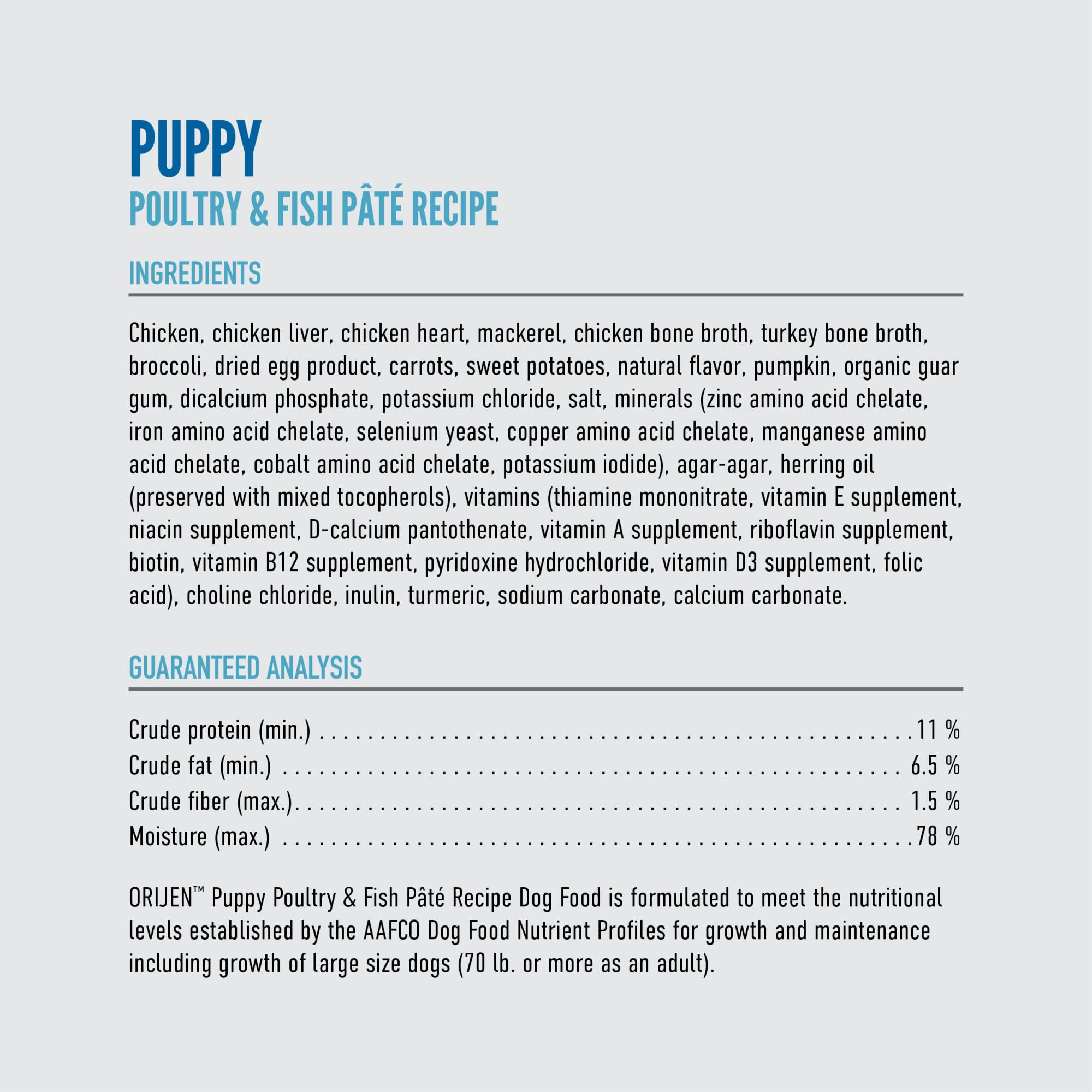 High-moisture ORIJEN Pate supports hydration during meals