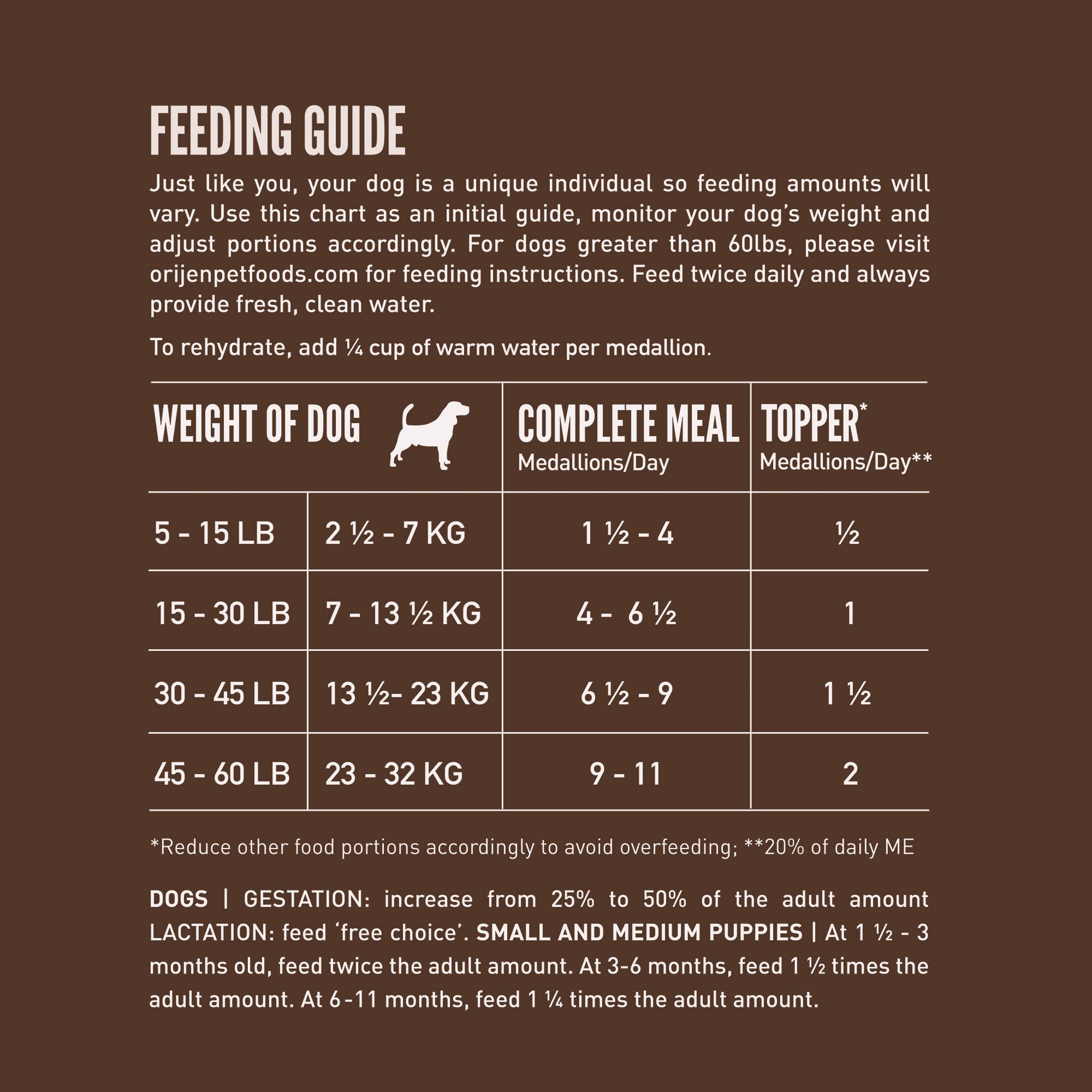 ORIJEN Regional Red dog meal topper in a bowl to boost flavor