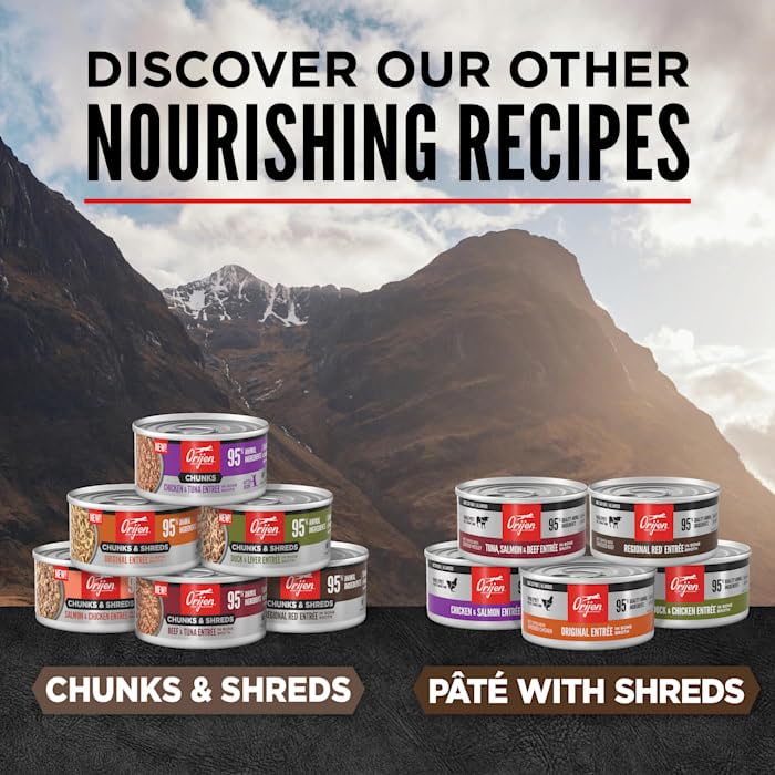 ORIJEN Regional Red Entree packaging supports easy stocking and portion control.