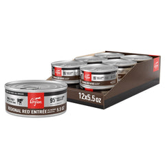 ORIJEN Regional Red Entrée pate cans front, premium protein for adult cats.