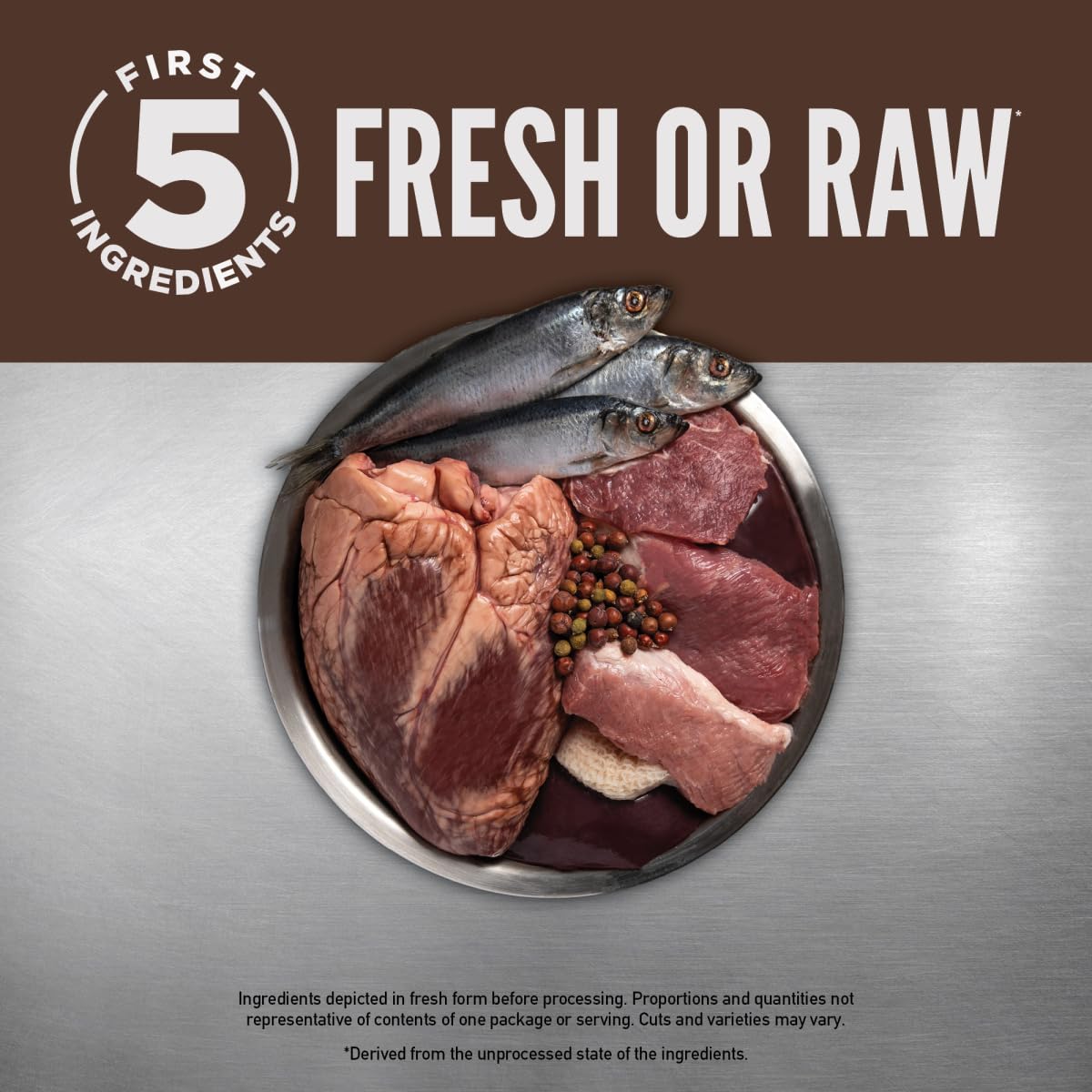 ORIJEN Regional Red wholeprey ingredients image emphasizes nourishment from organs.
