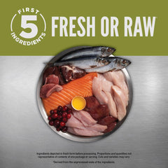 ORIJEN Senior WholePrey ingredients highlight nutrient-dense prey-inspired mix.