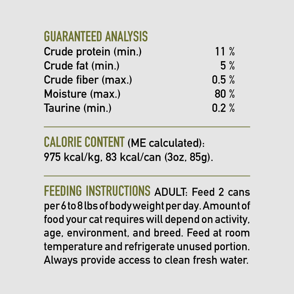 Serving ORIJEN pâté at room temperature for cats.