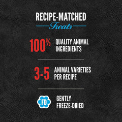 Ingredients close-up highlighting wild-caught fish in ORIJEN Six Fish cat treats for natural protein