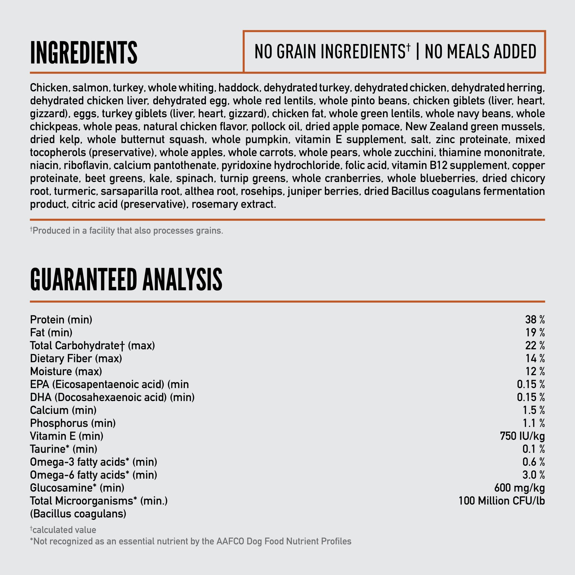 ORIJEN small breed puppy kibble texture close-up showcases small, nutrient-dense bites