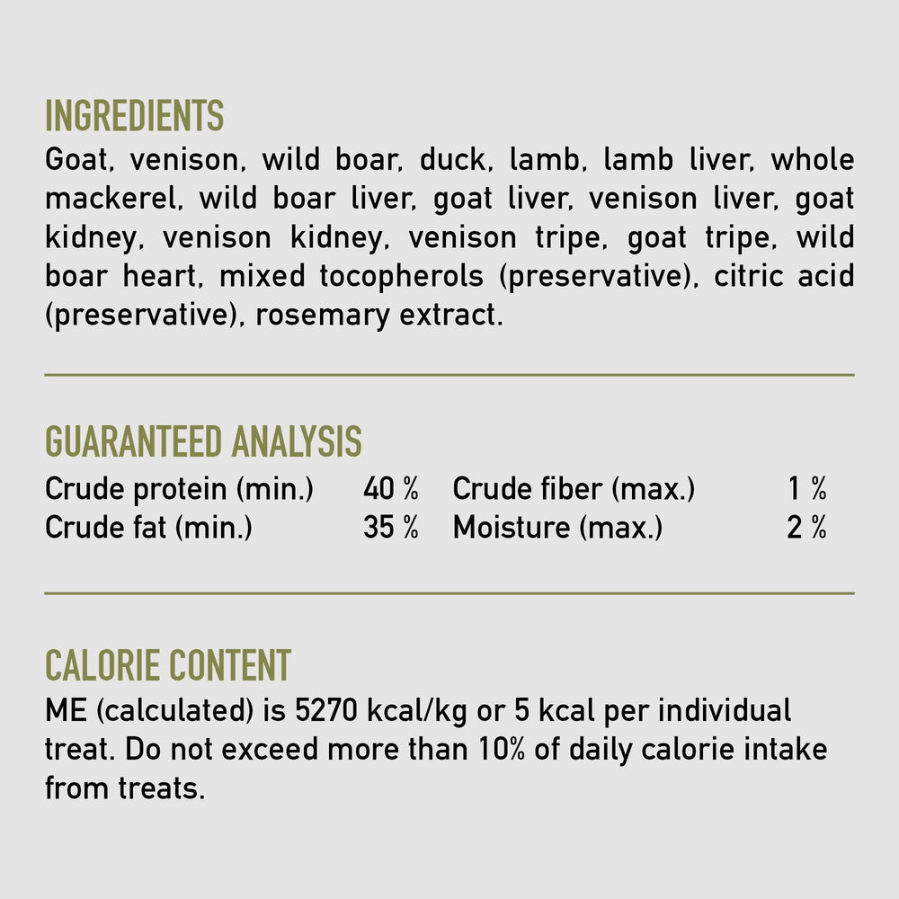 ORIJEN Tundra duck-mackerel chunks provide flavorful protein-rich rewards