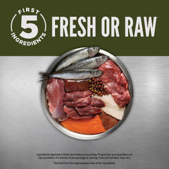 Freeze-dried liver coating adds flavor and aroma in ORIJEN TUNDRA.