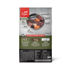 ORIJEN TUNDRA ingredients closeup featuring high-protein components