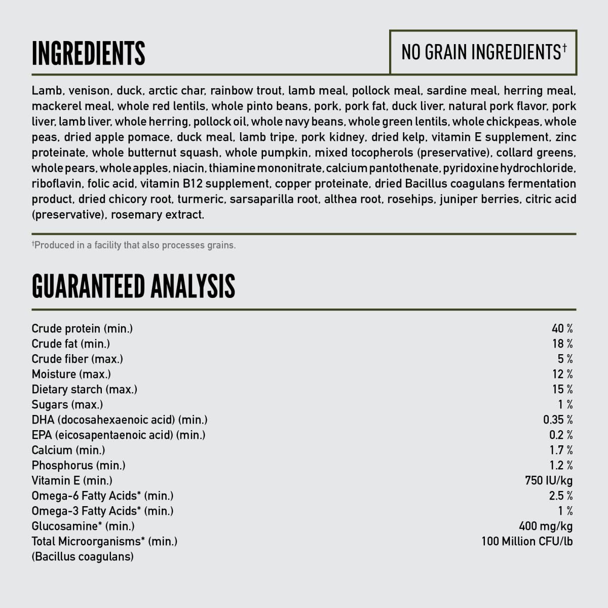 ORIJEN TUNDRA USA-made packaging and global ingredient sourcing