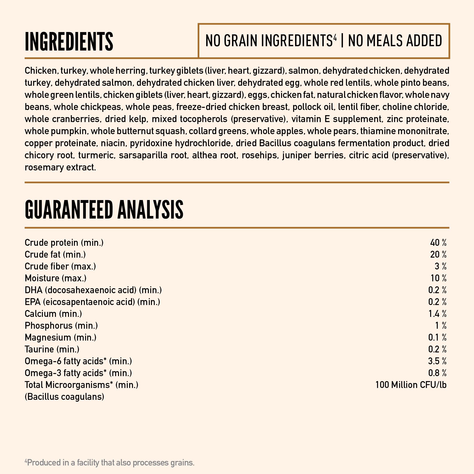 ORIJEN Wild Reserve promotes healthy skin and coat with quality ingredients.