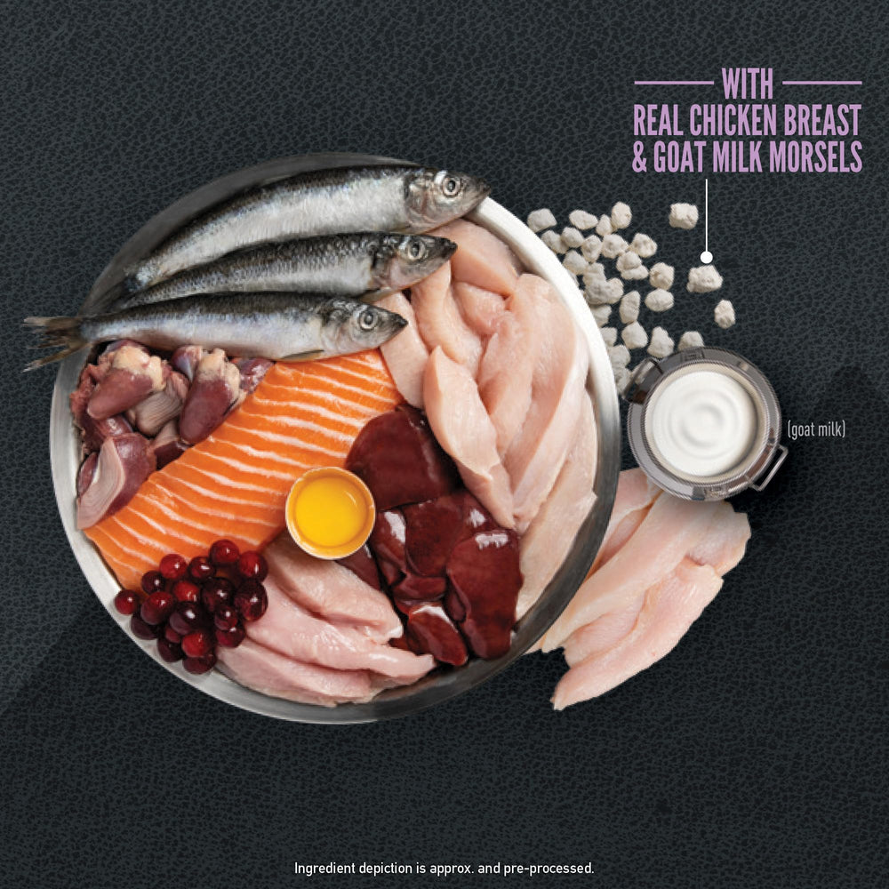 WholePrey concept with protein-rich organs and bones.