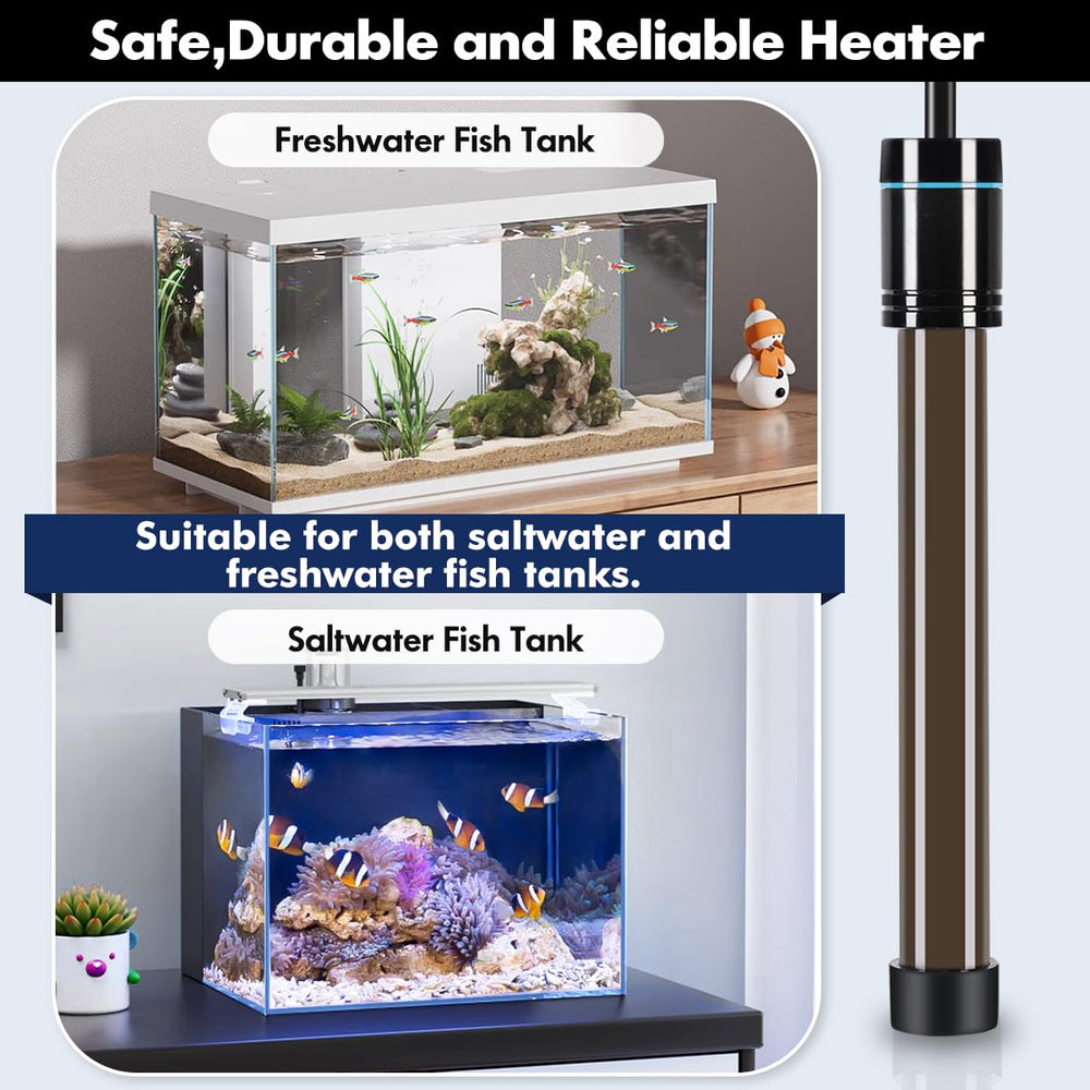 Quartz glass construction highlights safety and durability for water use.